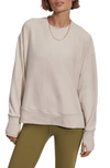 Varley Horton Side-zip Pullover In Beige