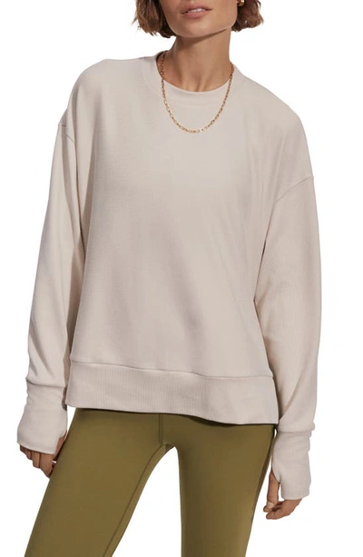 Varley Horton Side-zip Pullover In Cement Marl