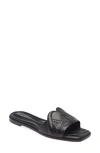 ALEXANDER MCQUEEN SEAL SLIDE SANDAL