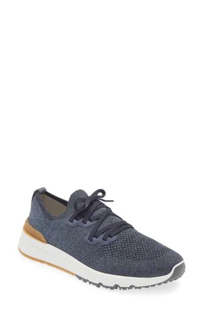 BRUNELLO CUCINELLI MÉLANGE KNIT RUNNER SNEAKER