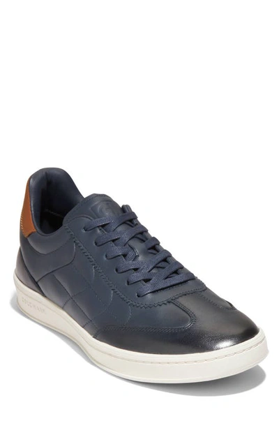 Cole Haan Grand Crosscourt Daily Court Leather Sneaker In Blue