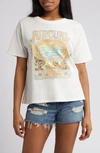 Rip Curl Logo Graphic Cotton T-shirt In Bone