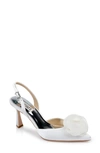 Badgley Mischka Collection Blaire Pointed Toe Pump In Soft White