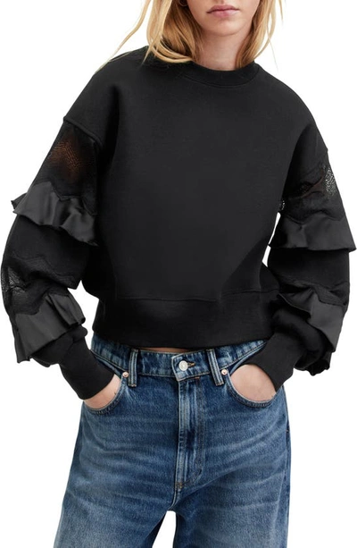 Allsaints Gracie Sweatshirt In Black