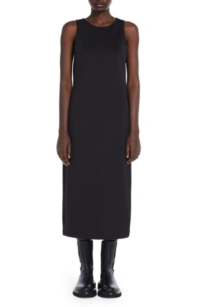 Max Mara Leisure Baccano Stretch-ponte Midi Dress In Black