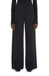 Max Mara Womens Black Levante Wide-leg High-rise Stretch-woven Trousers