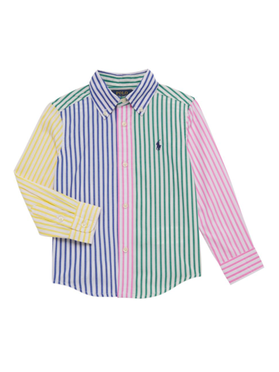 Polo Ralph Lauren Little Boy's & Boy's Striped Poplin Shirt In Funshirt