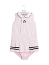 POLO RALPH LAUREN BABY GIRL'S COTTON PIQUE TENNIS DRESS SET