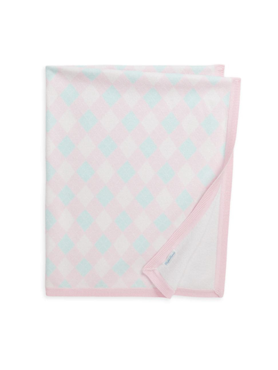 Polo Ralph Lauren Cotton Argyle Blanket In Pink Argyle