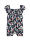POLO RALPH LAUREN BABY GIRL'S FLORAL BUBBLE COVERALLS