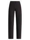 Vince Women's Cotton-blend Straight-leg Pants In Black