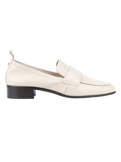 Aquatalia Shivani Weatherproof Suede Penny Loafers In Ivory