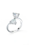 Swarovski Attract Soul Crystal Hearts Ring In White