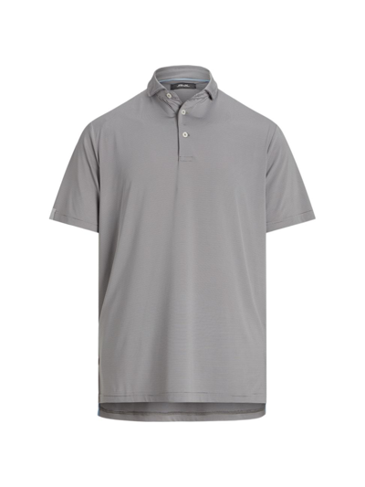 Polo Ralph Lauren Rlx Ralph Lauren Golf Classic Fit Polo Shirt In Peak Grey Ceramic White