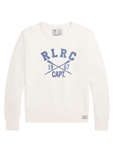 Polo Ralph Lauren Men's Vintage Fleece Crewneck Sweatshirt In White