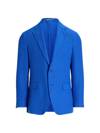 Polo Ralph Lauren Men's Linen Single-breasted Two-button Sport Coat In Hrtg Blue