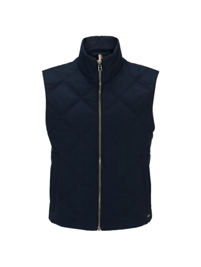 HUGO BOSS MEN'S REGULAR FIT GILET VEST WITH QUILTING