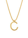 Roxanne Assoulin Women's Initial Reaction Goldtone & Enamel Pendant Necklace In C