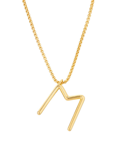 Roxanne Assoulin Women's Initial Reaction Goldtone & Enamel Pendant Necklace In M