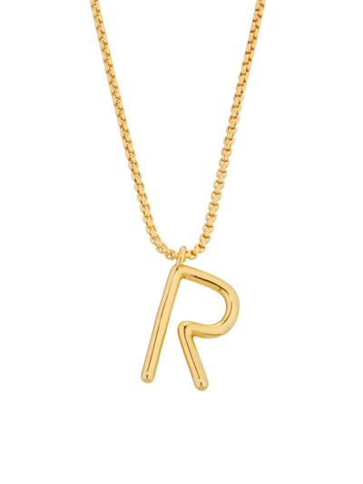 Roxanne Assoulin Women's Initial Reaction Goldtone & Enamel Pendant Necklace