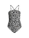 CHANGE OF SCENERY WOMEN'S DAPHNE HIGH NECK ONE-PIECE SWIMSUIT
