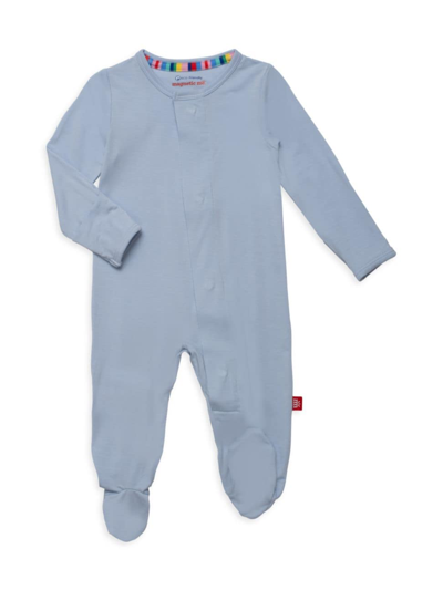 Magnetic Me Unisex Blue Jean Right Fit Footie - Baby
