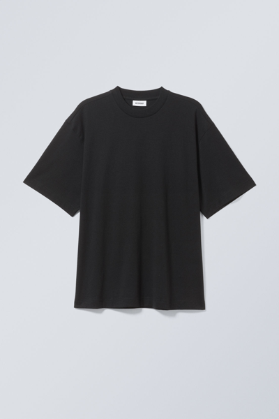 Weekday Oversized T-shirt In Black