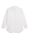 Helmut Lang Men's Cotton Oversized Button-front Shirt In White