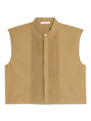Helmut Lang Men's Cotton Sleeveless Tuxedo Shirt In Trench