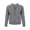 Thom Browne Wool Cardigan In Gray