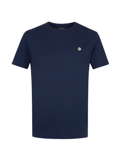 Stefano Ricci Men's Crewneck T-shirt In Navy Blue
