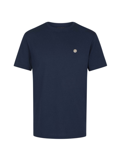 Stefano Ricci Men's Crewneck T-shirt In Dark Blue