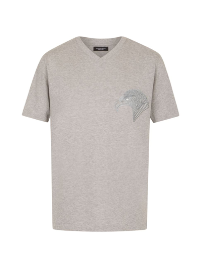Stefano Ricci Men's Crewneck T-shirt In Grey
