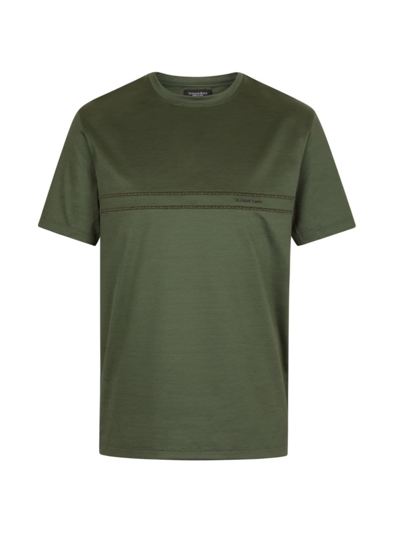 Stefano Ricci Men's Crewneck T-shirt In Green