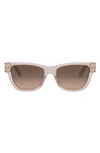 Dior Signature S6u Sunglasses In Translucent Blush Gradient
