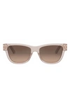 Dior Signature S6u Gradient Butterfly Sunglasses, 54mm In Shiny Pink / Gradient Roviex
