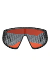 Dior Sunglasses In Matte Black / Bordeaux Mirror
