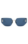 Dior 30montaigne B3u Sunglasses In Shiny Gold Dh / Blue