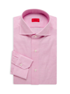 Isaia Men's Mix Dress Shirt In Pink