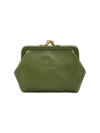 Il Bisonte Women's Classic Manuela Leather Coin Purse In Green