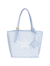 Mcm Women's Himmel Mini Lauretos Shopper Tote Bag In Ancient Blue