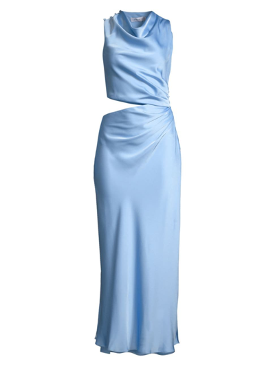 Misha Amadeus Midi Dress In Light Blue