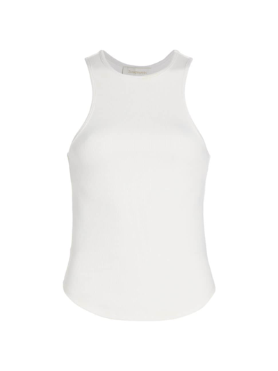 Zimmermann Women's Stretch Cotton-blend Tank In Ivory