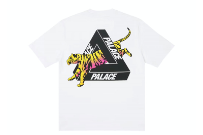 Pre-owned Palace Seoul Exclusive Tiger Tri-ferg T-shirt White
