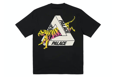 Pre-owned Palace Seoul Exclusive Tiger Tri-ferg T-shirt Black