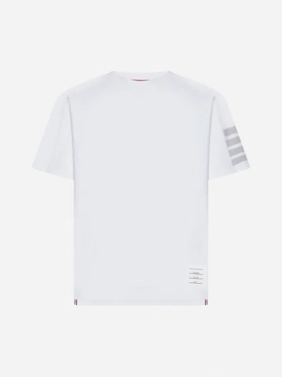 Thom Browne White Engineered 4-bar T-shirt