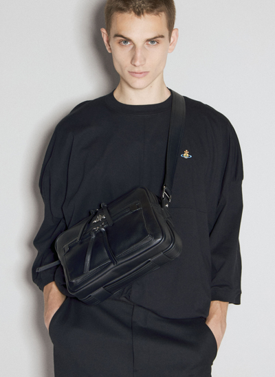 Vivienne Westwood Jerry Satchel Bag In Black