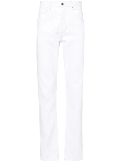 Isabel Marant Jack Mid-rise Straight-leg Jeans In White