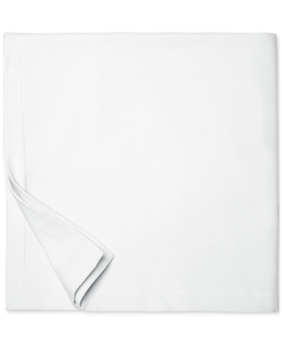 Sferra Allegra Classic Twill Cotton Blanket, Full/queen In White