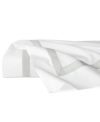 Sferra Estate Woven Cotton Flat Sheet, Full/queen In White,lunar
